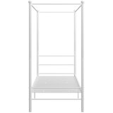  Okvir za krevet s nadstrešnicom bijeli metalni 100 x 200 cm | shoptok.hr