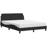  Krevet s madracem Dover crni 140 x 190 cm baršunasti | shoptok.hr