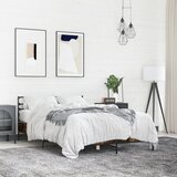  Okvir za krevet boja hrasta 120x190cm konstruirano drvo i metal | shoptok.hr