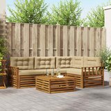 Set vanjskih sofa 5 kom. Prirodna i bež | shoptok.hr