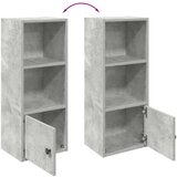  Regal za knjige boja betona 31x24x77 cm konstruirano drvo | shoptok.hr
