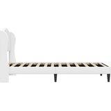  Krevetna konstrukcija Bijela 90 x 200 cm Umjetna koža | shoptok.hr
