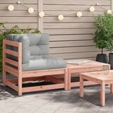 vidaXL Kutna vrtna sofa s jastucima i tabureom Cijene
