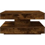  Klub stolić rotirajući za 360 stupnjeva dimljeni hrast 70x70x34,5 cm | shoptok.hr