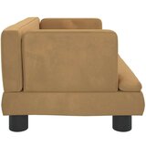  Otroški kavč rjav 60x40x30 cm žamet | Shoptok.si