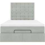 vidaXL okvir kreveta s madracima svijetlosivi 120x200cm baršunasti | shoptok.hr