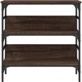  Konzolni stol smeđa boja hrasta 75x32x75 cm konstruirano drvo | shoptok.hr