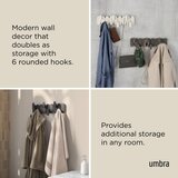 Umbra Mat crna željezna zidna vješalica 16 cm Tempo – | shoptok.hr