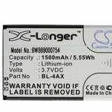 VHBW Baterija za Nokia 6300 4G / 8000 4G, 1500 mAh | shoptok.hr