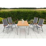 Gardenson VRTNA GARNITURA SIENA aluminij siva, naravne barve, srebrne barve | Shoptok.si