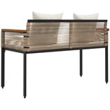  Vanjska klupa Bež i krem bijela 117 x 54 x 74.5 cm poliratan | shoptok.hr