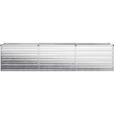  Povišeni vrtni krevet Srebrna 240 x 40 x 55 cm cinkani | shoptok.hr