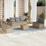  8-dijelni set vrtnih sofa od poliratana s jastucima bež | shoptok.hr
