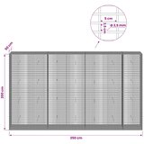  Gabion s žicom debljine 3,5 mm i mrežom 5x2,5 cm 350x50x200 cm | shoptok.hr