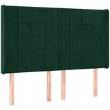  box spring s madracem LED tamnozeleni 140x200 cm baršun | shoptok.hr