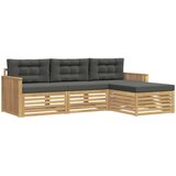  Set vanjskih sofa 4 kom. Bijela i antracit | shoptok.hr