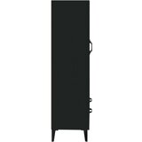  Visoka omarica črna 70x31x115 cm inženirski les, (20820210) | Shoptok.si
