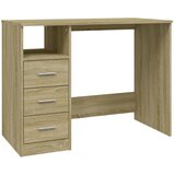 Maison Chic Pisalna miza - pisarniška miza - Računalniška miza s predali sonoma hrast 102x50x76 cm inženirski les, (21785540) | Shoptok.si