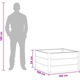  Vrtna visoka greda Rjava 100 x 100 x 54 cm, (5000287850) | Shoptok.si