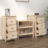  Komoda 2 kosa 40x35x80 cm trdna borovina, (20600659) | Shoptok.si