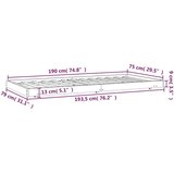  Posteljni okvir medeno rjav 75x190 cm trdna borovina, (20739160) | Shoptok.si