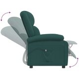  Električni naslanjač temno zeleno blago, (20701647) | Shoptok.si