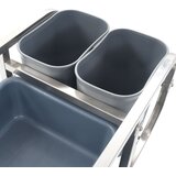  Kuhinjska kolica s plastičnim posudama 82x43,5x93 cm | Eponuda.com