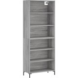 Maison Chic Visoka Komoda - Predalnik siva sonoma 69,5x32,5x180 cm inženirski les, (21719278) Cene