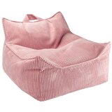 Wigiwama Rožnata otroška vreča za sedenje iz rebrastega žameta Chair – | Shoptok.si