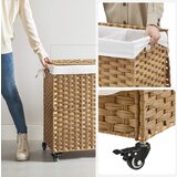 Songmics Košara za perilo Bamboo 66 x 33 x 60 cm NARAVNA, LCB363N01 | Shoptok.si