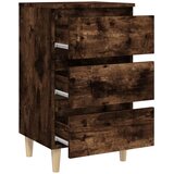  Noćni ormarići s drvenim nogama 2 kom boja hrasta 40x35x69 cm | shoptok.hr