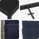 vidaXL 5-dijelni set za objedovanje u vrtu Siva Poly Ratan | shoptok.hr