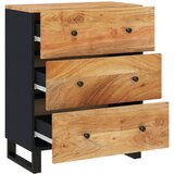  Komoda 60 x 33 x 75 cm od masivnog bagremovog drva | shoptok.hr