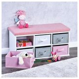 Kesper ksp17739 dečija klupa sa fiokama 33x68x29,5cm belo roza cene