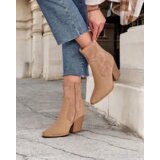 Resti Women's eco-suede ankle boots on a post Gris | Eponuda.ba
