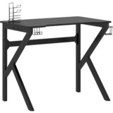 Maison Chic gaming miza - računalniška miza z nogami K-oblike črna 90x60x75 cm, (21785198) | Shoptok.si