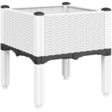  Vrtna sadilica s nogama bijela 40 x 40 x 42 cm PP | shoptok.hr