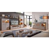 Hom`in DNEVNI REGAL, siva, barve hrasta | Shoptok.si