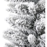  Umjetno usko božićno drvce sa snijegom 180 cm PVC i PE | shoptok.hr