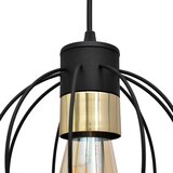  Luster na sajli STARLIGHT 1xE27/15W/230V crna/zlatna | Eponuda.com
