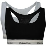 Calvin Klein ženski bralette dvopak crni i svijetloplavi | shoptok.hr