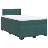vidaXL Box spring krevet s madracem tamnozeleni 120x200 cm baršunasti | shoptok.hr