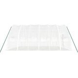  Staklenik s čeličnim okvirom bijeli 36 m² 6 x 6 x 2,85 m | shoptok.hr