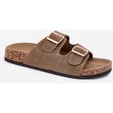 Boto Women's sandals on cork platform with golden buckles pink Lisavionea | Shoptok.si
