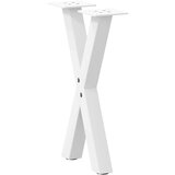  Noge za stolić u obliku slova X 2 kom bijele 28x(42-43) cm | shoptok.hr