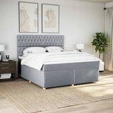 Krevet s oprugama i madracem svjetlosivi 180x200 cm od tkanine | shoptok.hr