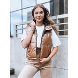 DStreet Women's quilted vest ASHE dark beige | shoptok.hr