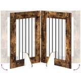  Vrata za pse z stojali 4 pcs Dimljen hrast 60 x 80 cm, (5000232704) | Shoptok.si