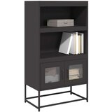 vidaXL Visoka ploča crna 68x39x123 cm čelik | shoptok.hr