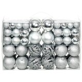 vidaXL set božićnih kuglica 100 komada 3/4/6 cm srebrni | shoptok.hr